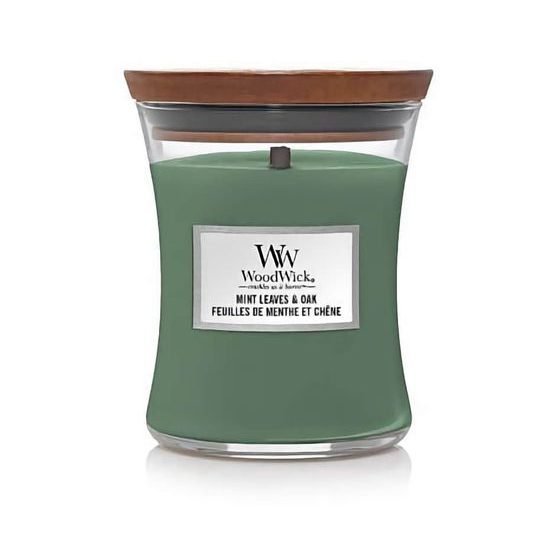 WoodWick - Mint Leaves & Oak váza střední, 275 g