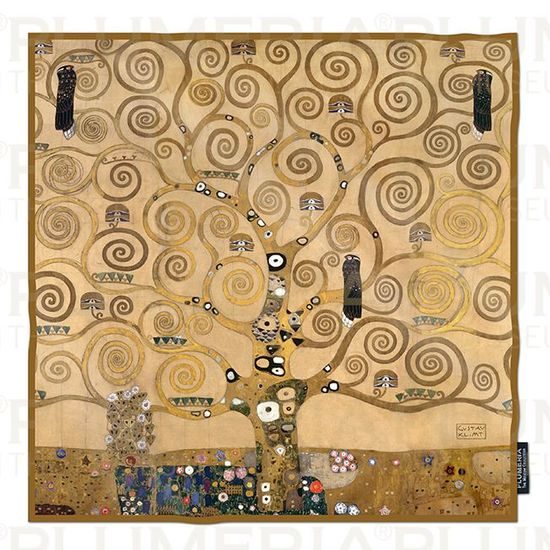 Hedvábný šátek Tree of Life, Gustav Klimt