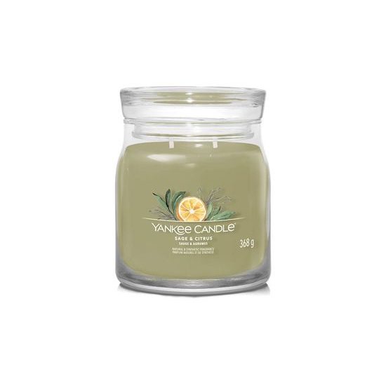 Yankee Candle - Signature vonná svíčka Sage & Citrus, 368g