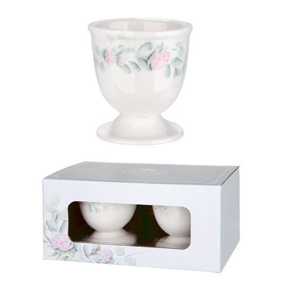 Porcelánový stojanček na vajíčka set 2ks Botanic Chic, 5,4x5 cm