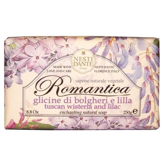 Nesti Dante - Romantica Toskánske prírodné mydlo s vistériou a šeříkom, 250 g