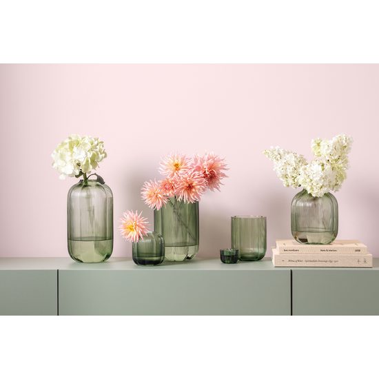 Skleněný svícen 2v1 Fleur zelený Ø 6,5cm, Villeroy & Boch
