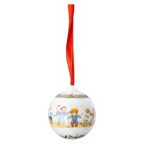Vianočná porcelánová ozdoba na stromček gula Christmas Lights 6 cm, Rosenthal