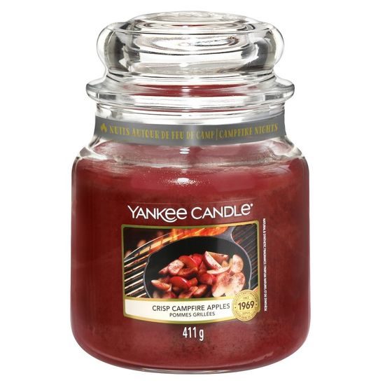 Yankee Candle Classic vonná svíčka Crisp Campfire Apples 411 g