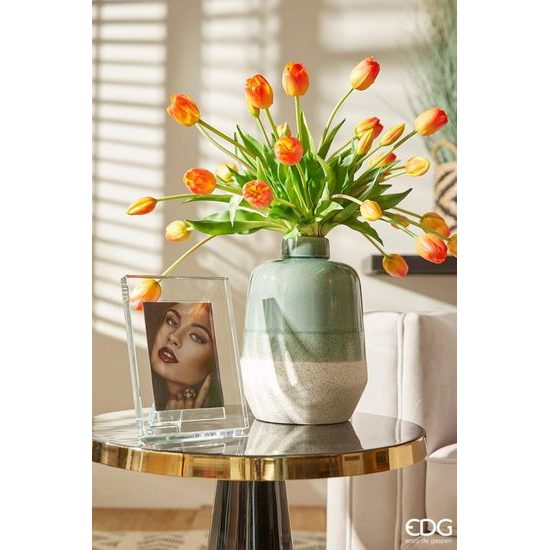 Skleněný foto rámeček křišťálové sklo, 21x16 cm