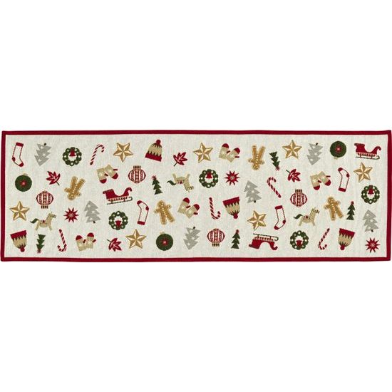 Vánoční gobelínový běhoun X-mas Wonders 32x96 cm, Sander