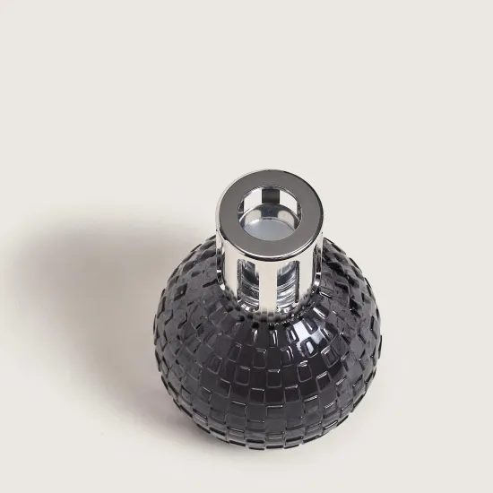 Maison Berger Paris - Dárková sada: Katalytická lampa Disco šedá + Ambrový prach, 250ml