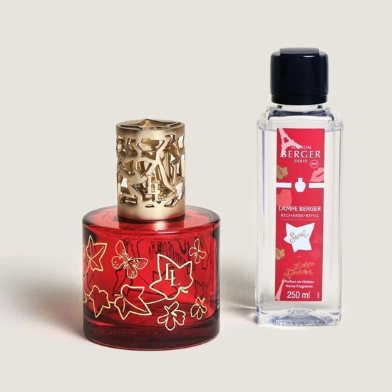 Maison Berger Paris - Darčeková sada: katalytická lampa Pure Lolita Lempicka, červená + Sweet Lolita, 250 ml