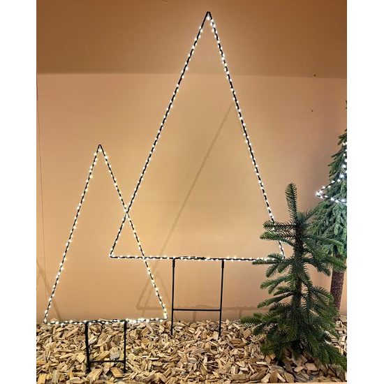 Vánoční dekorace strom na zapíchnutí do květináče 180 LED, 60x52,5x77 cm