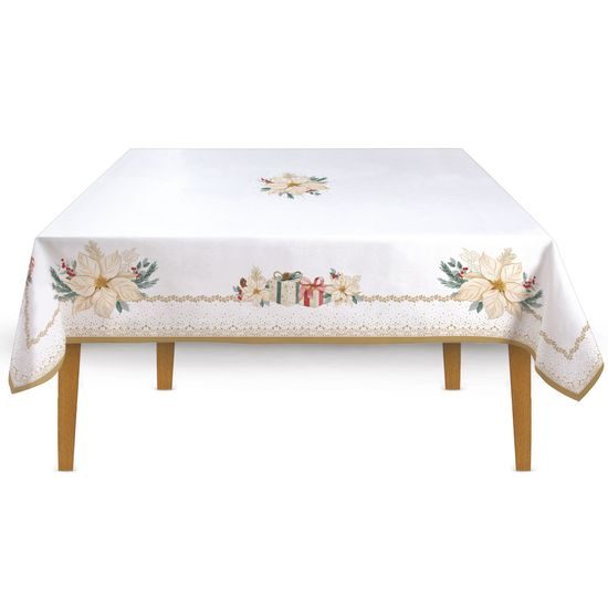 Vánoční ubrus na stůl White Elegance 180x145cm, Easy Life