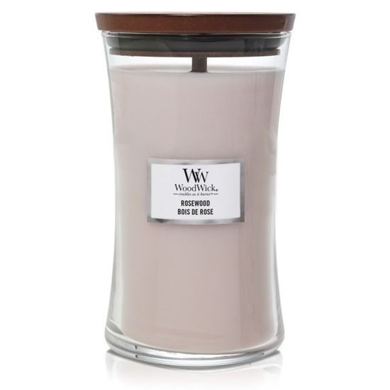 Woodwick - Rosewood sviečka, váza veľká 609.5 g