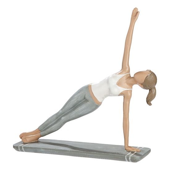 Dekorace figura žena jogínka Hannah, 5,5x22,5x21 cm