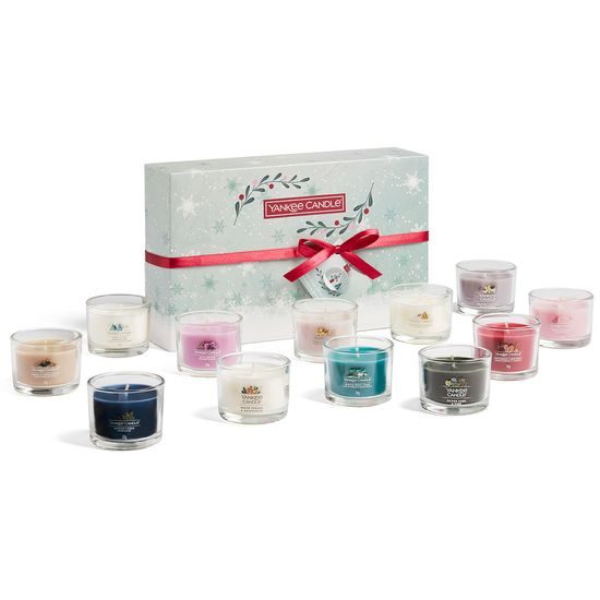 Yankee Candle - Dárková sada vánoční 12 ks votivních svíček ve skle