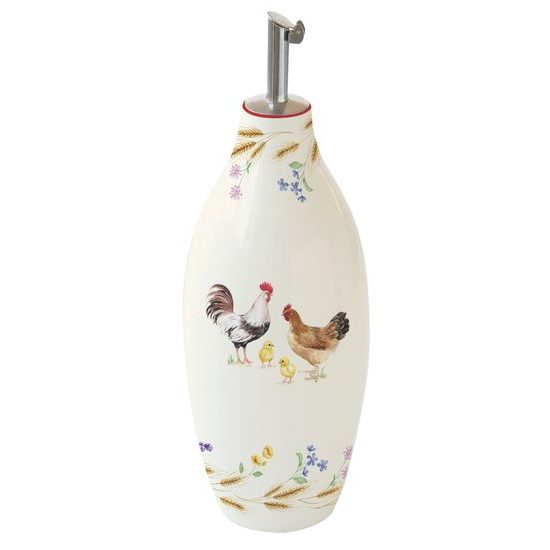 Porcelánová láhev na olej/ocet Country Life v dárkovém balení 300ml, Easy Life