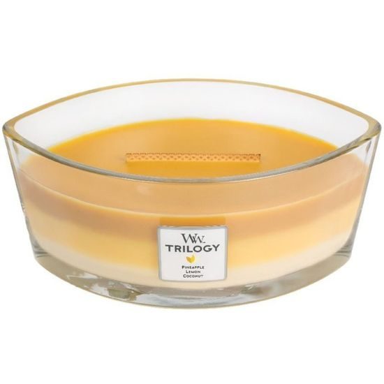 Woodwick - Trilogy Fruits of Summer svíčka loď, 453.6 g