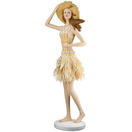 Dekorace figura letní žena Suzanne, 14,5 x18,5 x 58,5 cm