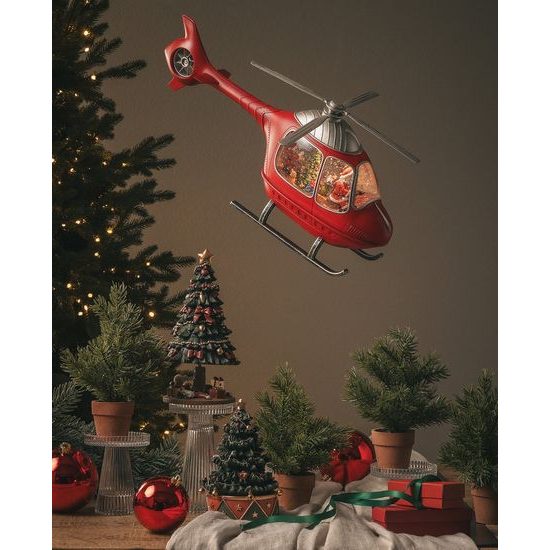 Vánoční dekorace stromeček s dárky, 23x13 cm