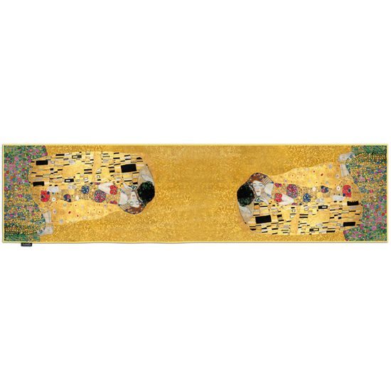 Hodvábna šatka The Kiss 40x160cm, Gustav Klimt