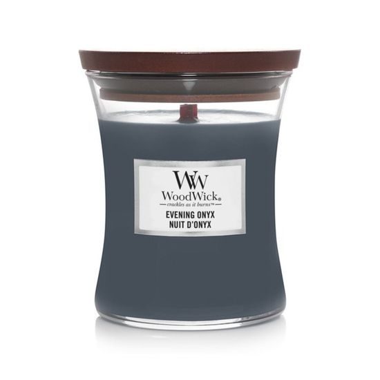 WoodWick - Evening Onyx sviečka váza stredná, 275 g
