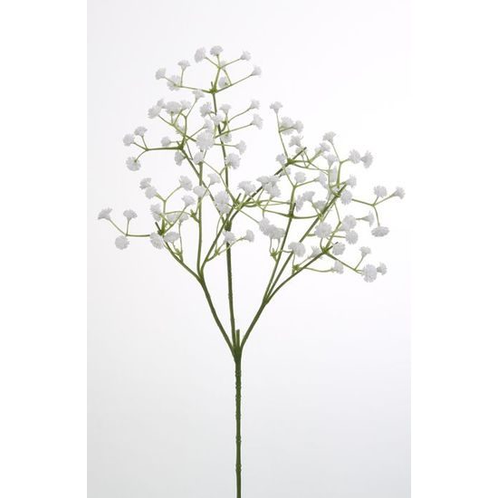 Umělá květina nevěstin závoj bílá, 45cm