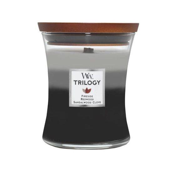 WoodWick - Trilogy Warm Woods váza střední, 275 g