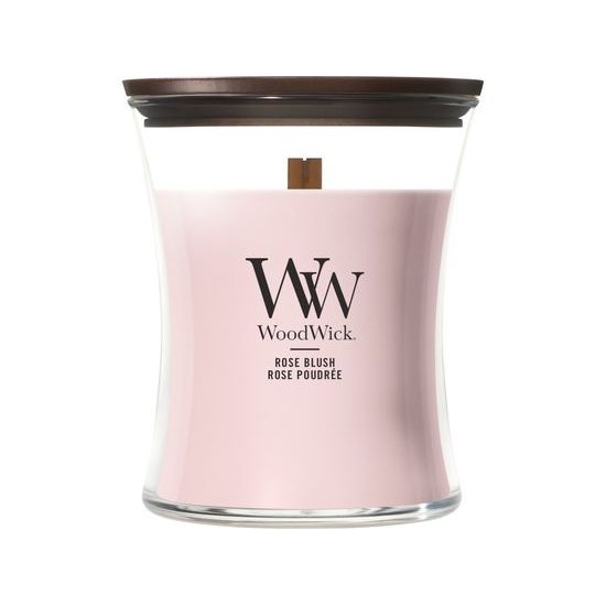 WoodWick - Rose Blush svíčka váza střední, 275 g