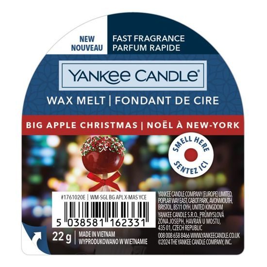 Yankee Candle - vonný vosk Big Apple Christmas 22 g