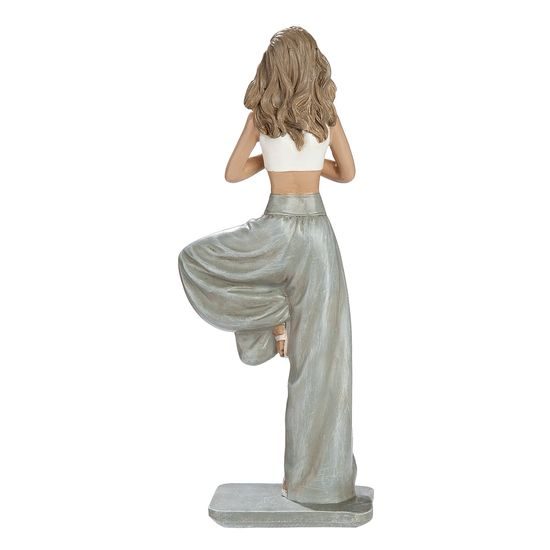 Dekorace figura žena jogínka Hannah, 5,5x9,5x25 cm