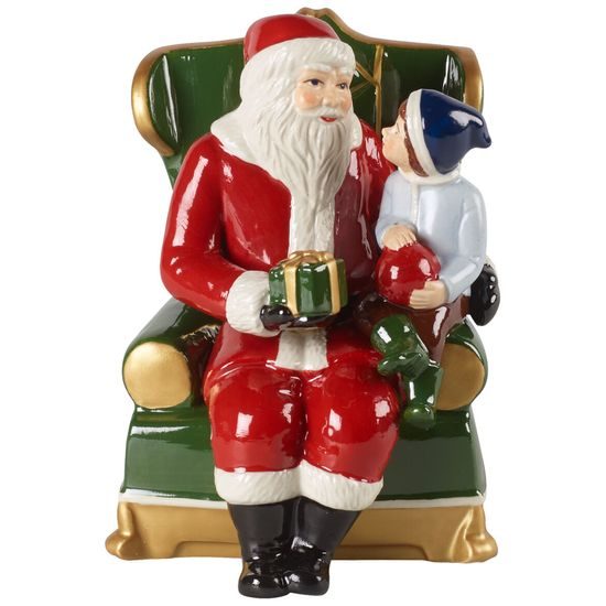 Christmas Toys Santa v kresle s hracím mechanizmom, 15 x 10 cm, Villeroy & Boch