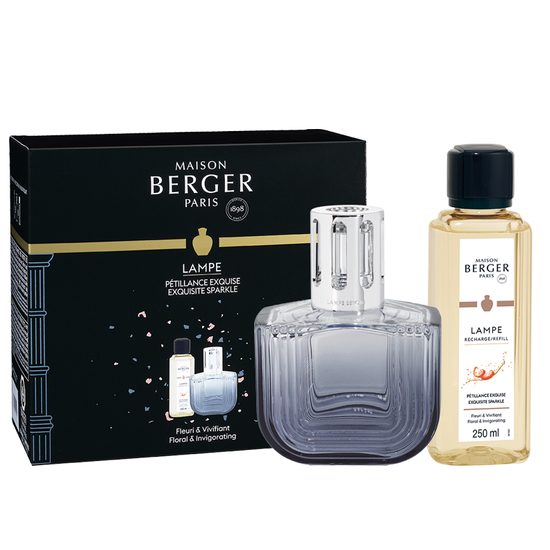 Maison Berger Paris - Katalytická lampa Olymp sivá + Intenzívne trblietanie 250ml