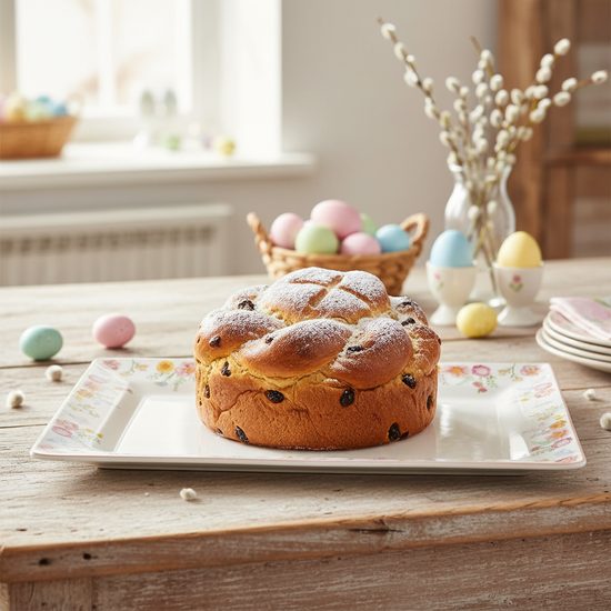 Veľkonočný obdĺžnikový podnos so zajačikmi Tres Jolie 36 × 24 cm, Easy Life