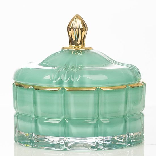 Côte Noire - Art Deco svíčka Tiffany Blue & Gold, Perská limetka