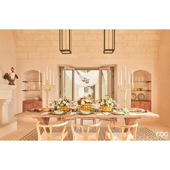 Keramická váza Chakra Limoni žlutá, 19x28 cm