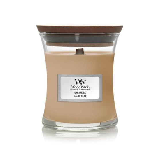 WoodWick - Cashmere svíčka, váza malá 85 g