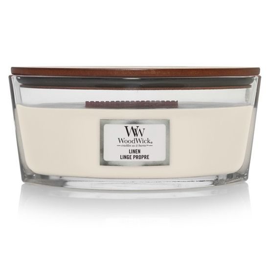Woodwick Linen, sviečka loď 453.6 g
