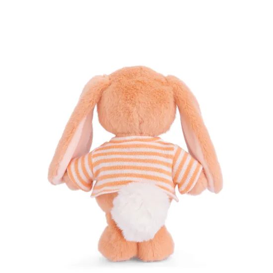 Plyšový zajíček v triku Bouncy Bunny oranžový, 15 cm