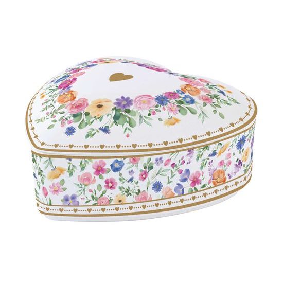 Porcelánová dóza na šperky ve tvaru srdcem Mon Amour 12x6 cm, Easy Life