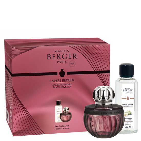 Maison Berger Paris - katalytická lampa Duality plum + náplň Black Angelica 250 ml