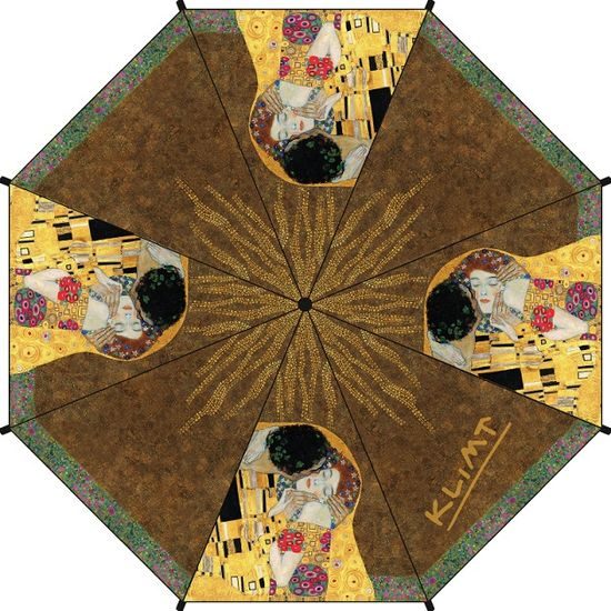 Skladací dáždnik The Kiss - Gustav Klimt, Ø 90cm