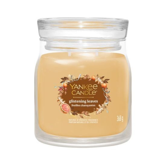 Yankee Candle - Signature vonná svíčka Glistening Leaves, 368g