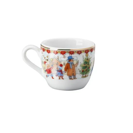 Vianočná šálka a podšálka na espresso, Christmas Sounds 80ml/12cm, Rosenthal