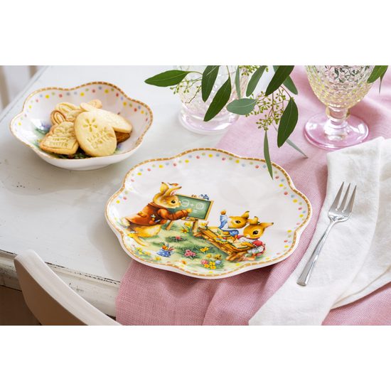 Annual Easter Edition 2025 talíř zajíček Anna, Max a Hans 22,3 cm, Villeroy & Boch