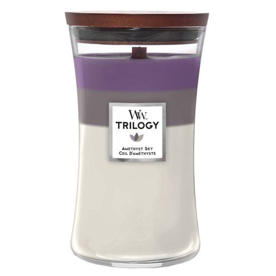 WoodWick - Trilogy Amethyst Sky sviečka veľká, 609g
