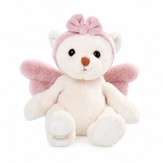 Plyšový medvídek Guardian Angel růžový baby, 18 cm