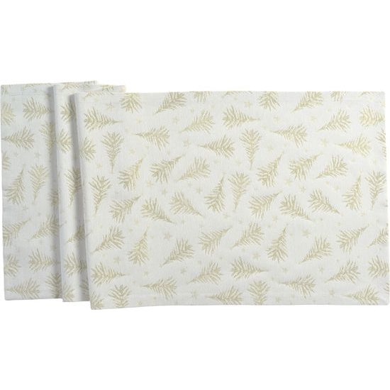 Vianočný obrus na stôl Natale bielo zlatý 150x250 cm, Sander