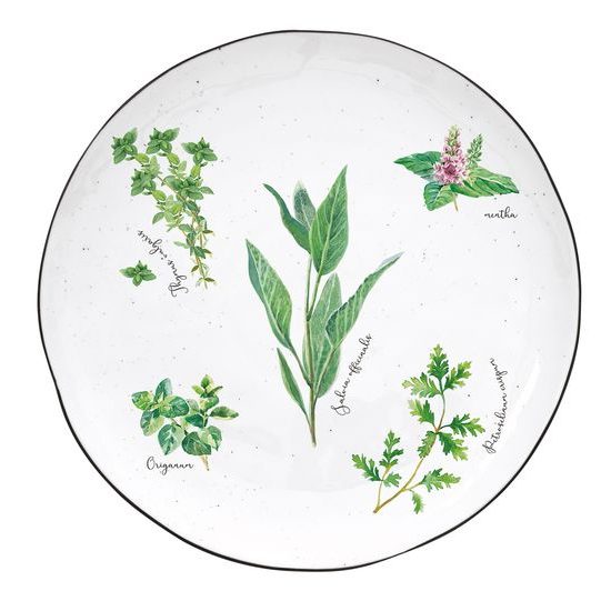 Porcelánový dezertní talíř Herbarium 21 cm, Easy Life