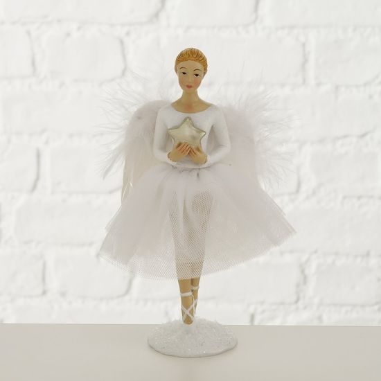 Dekorácia anjel Lemon ballerina 1ks, 9x7x15 cm