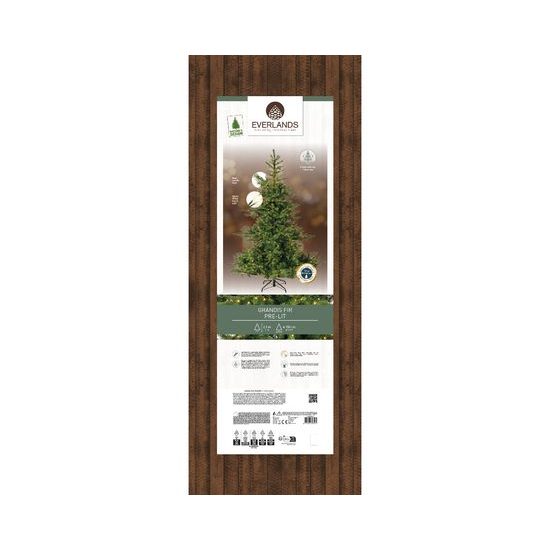 Vánoční umělý strom jedle 550 LED s kovovým stojanem, 150x210 cm