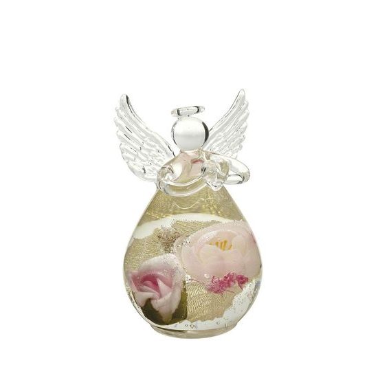 Skleněný anděl Adora, 6,9x6,3x10 cm