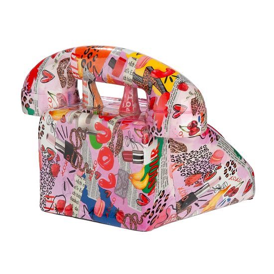 Dekorace pokladnička ve tvaru telefonu Ooh Lala, 16,5x20x15 cm